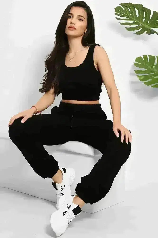 Crop Top and Utility Cargo Pants Set-SinglePrice