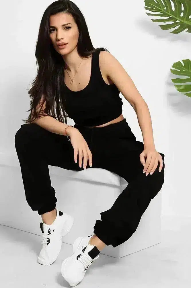 Crop Top and Utility Cargo Pants Set-SinglePrice