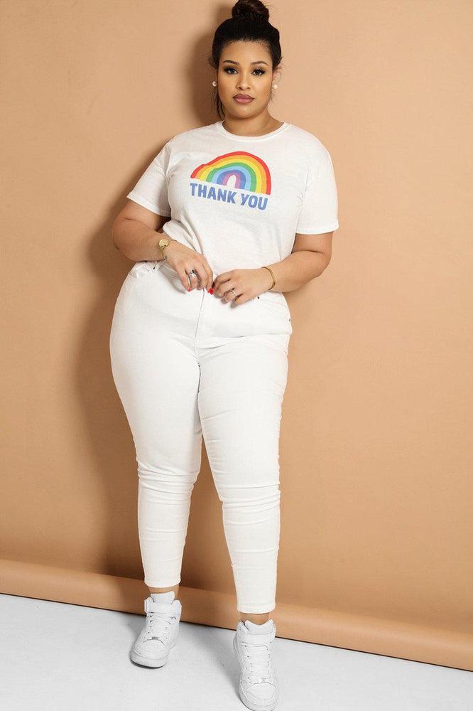 Absolute White Highwaisted Jeans-SinglePrice