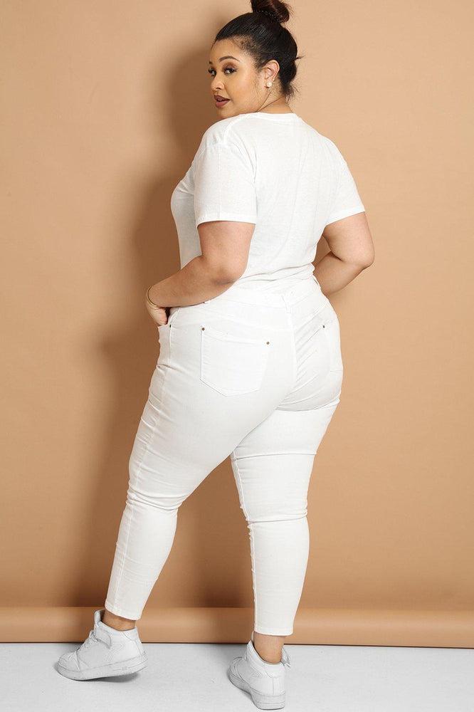 Absolute White Highwaisted Jeans-SinglePrice