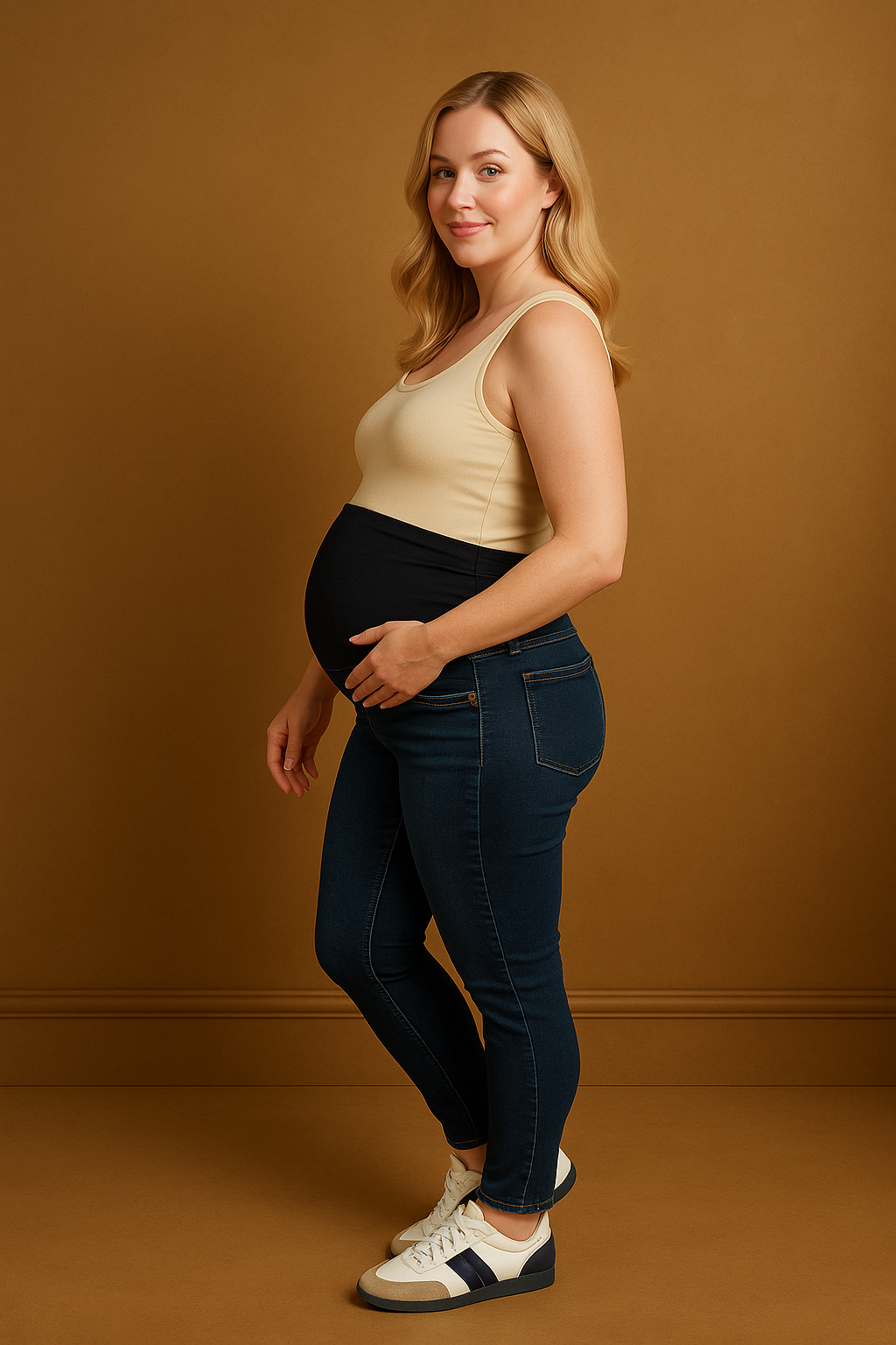Overbump Slim Leg Maternity Jeans