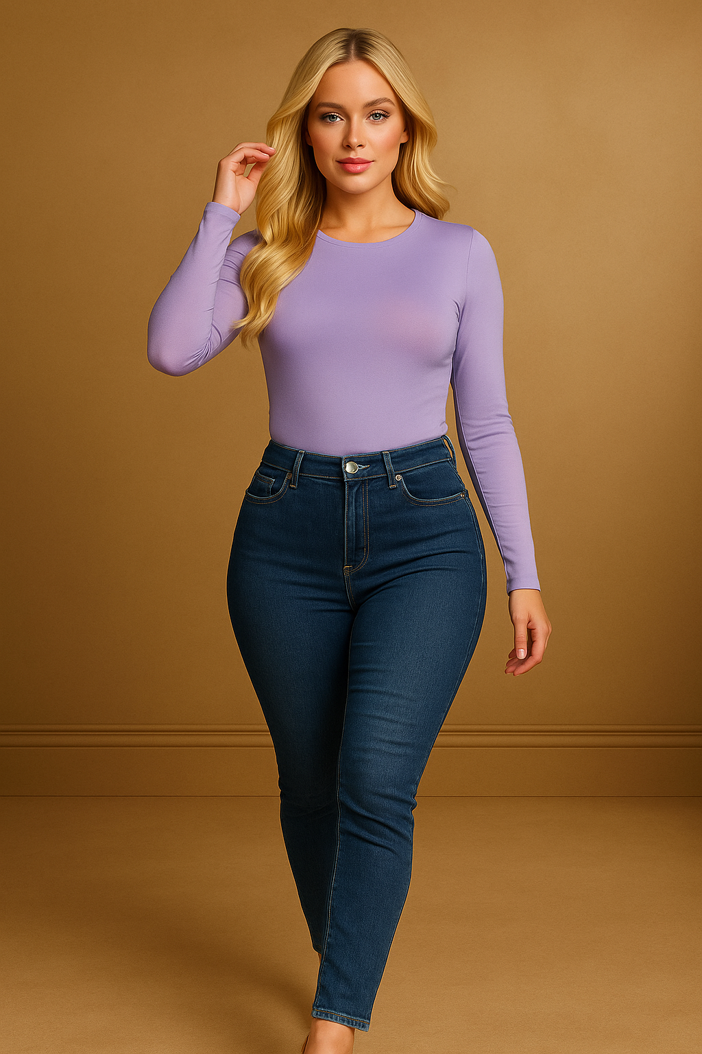 Scoop Neck Slinky Bodysuit