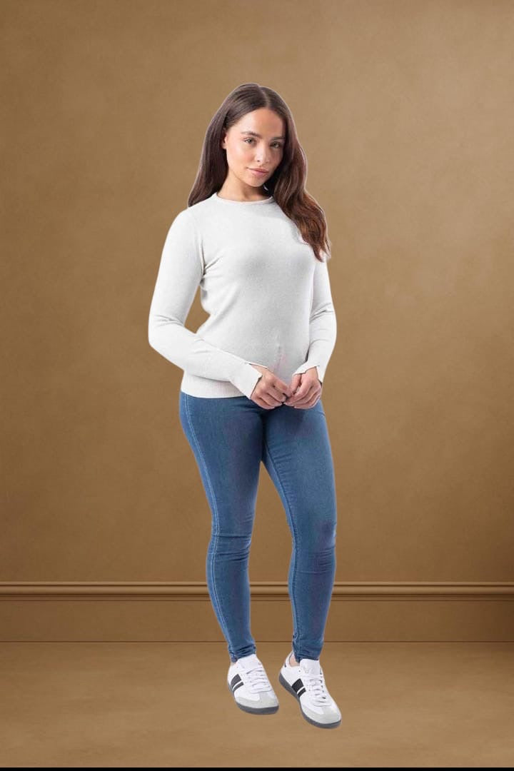 Lurex Knit Viscose Blend Classic Shimmer Festive Jumper
