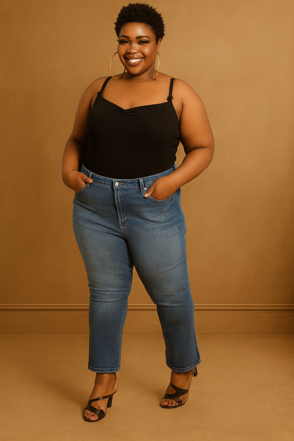 Denim Blue Classic Boot Cut Fit Jeans