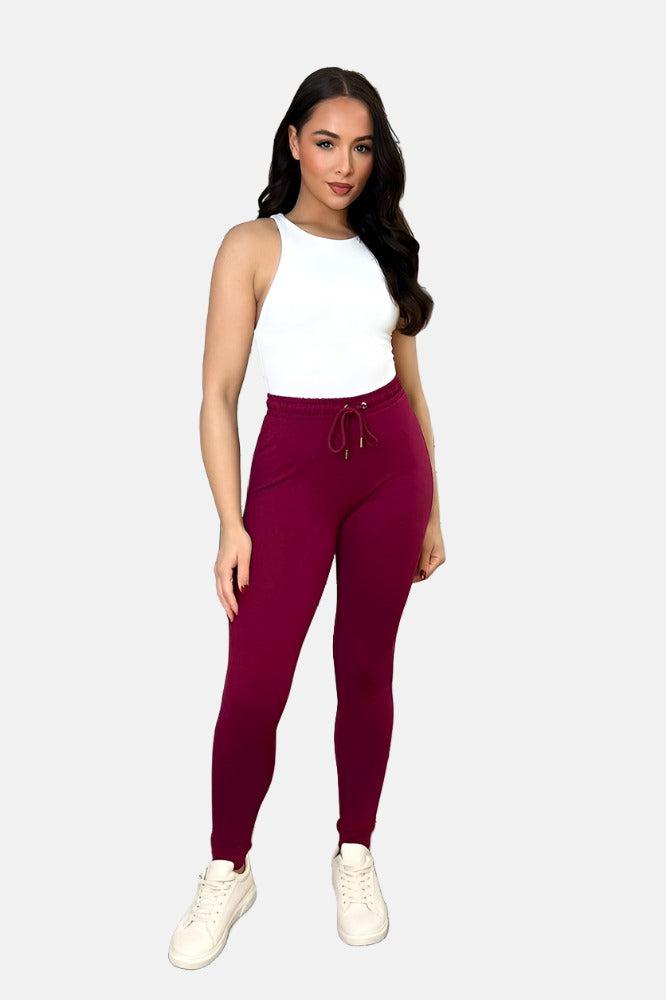 Elastic Drawstring Waist Classic Joggers-SinglePrice