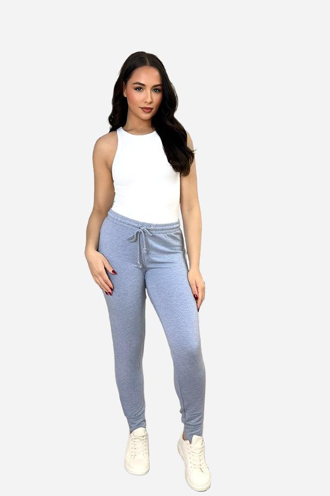 Elastic Drawstring Waist Classic Joggers-SinglePrice