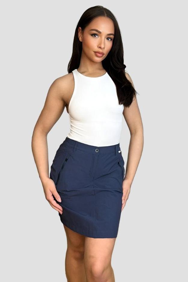 Zipped Details Smart Mini Skirt-SinglePrice