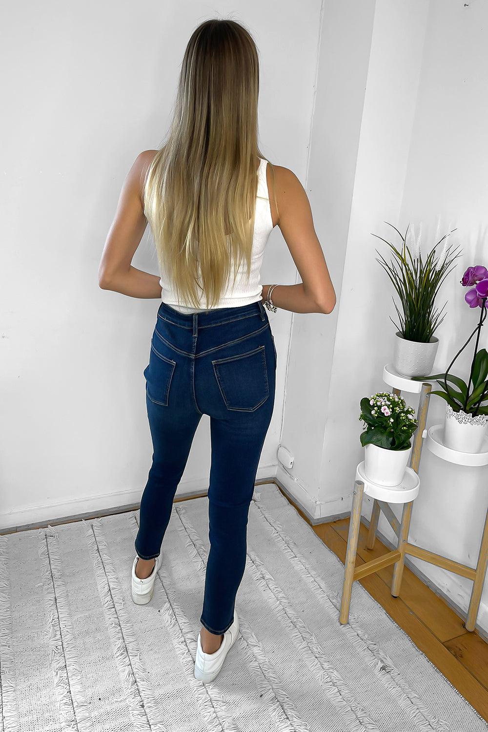 Mid Rise Skinny Cropped Jeans-SinglePrice
