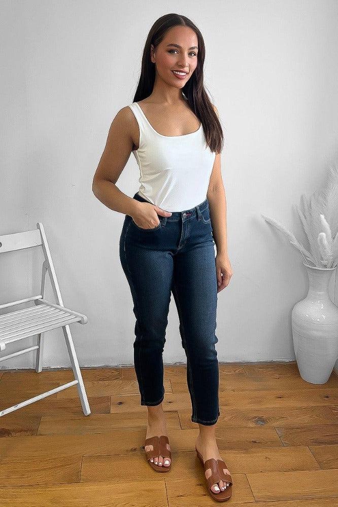 Thick Cotton Denim Classic Jeans-SinglePrice