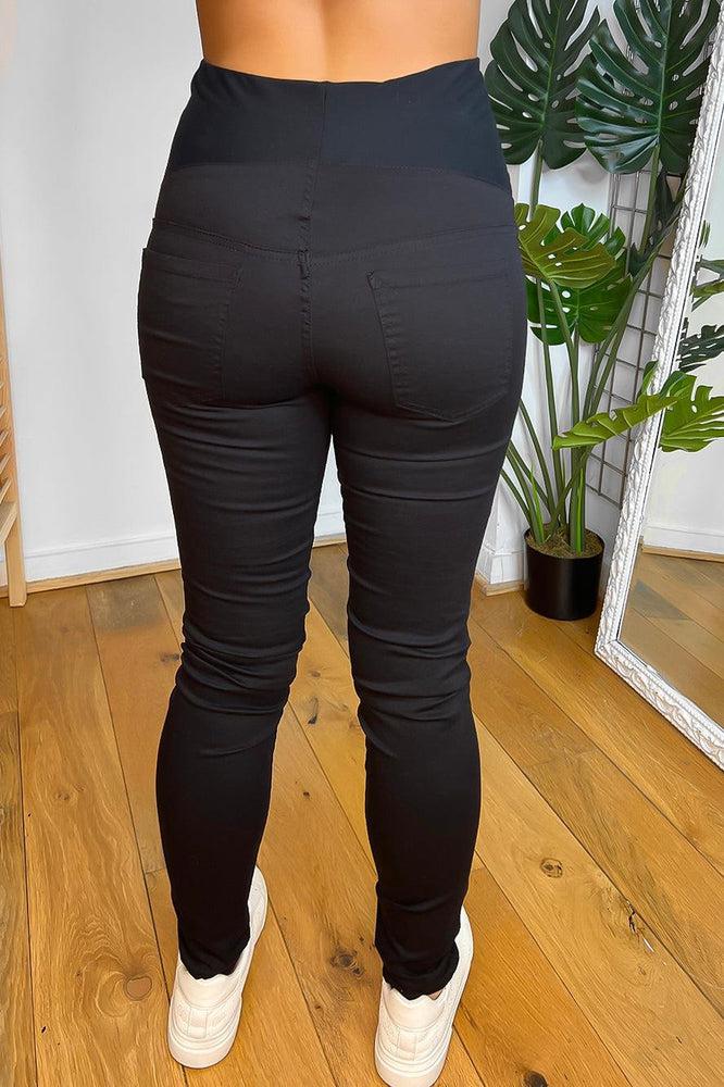 All Black Bump Cover Maternity Jeans-SinglePrice