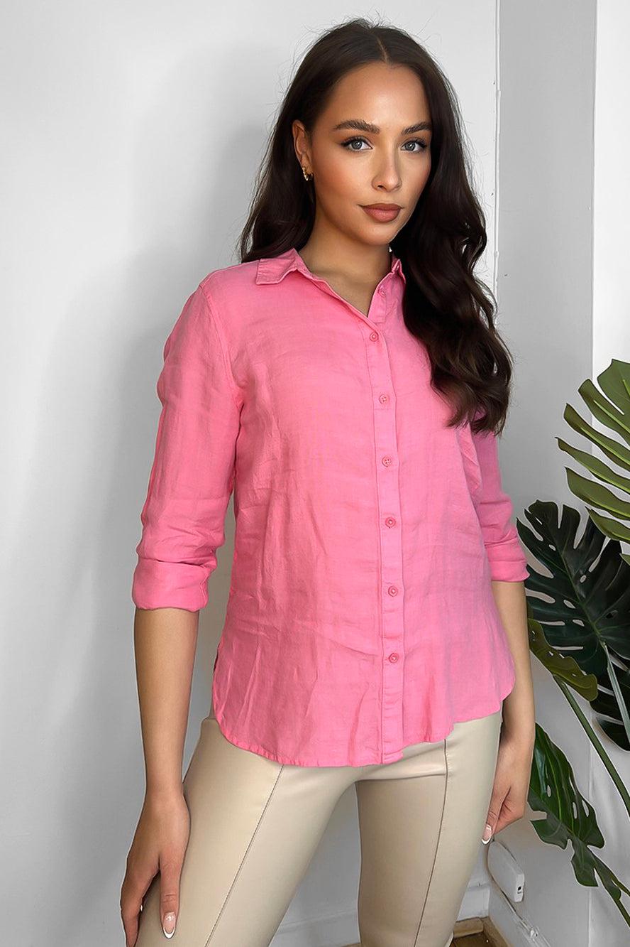 Smart casual hotsell pink shirt