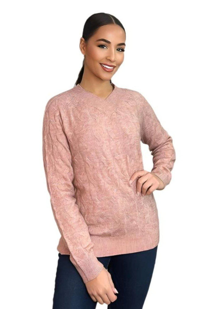 Soft Braid Knit Fisherman Style Pullover-SinglePrice