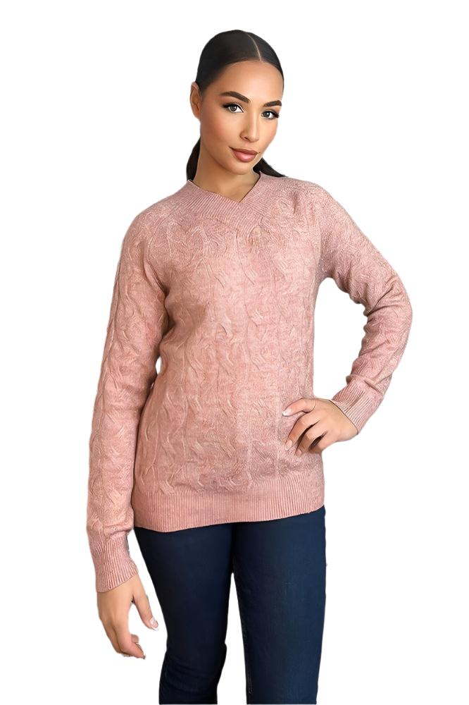 Soft Braid Knit Fisherman Style Pullover-SinglePrice