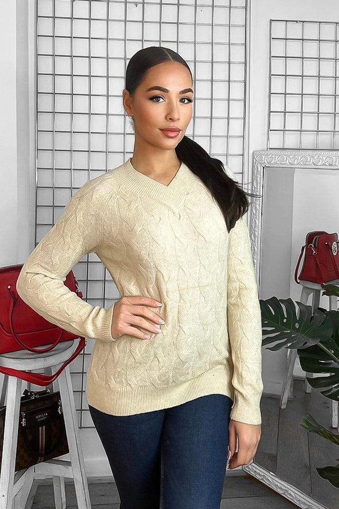 Soft Braid Knit Fisherman Style Pullover-SinglePrice