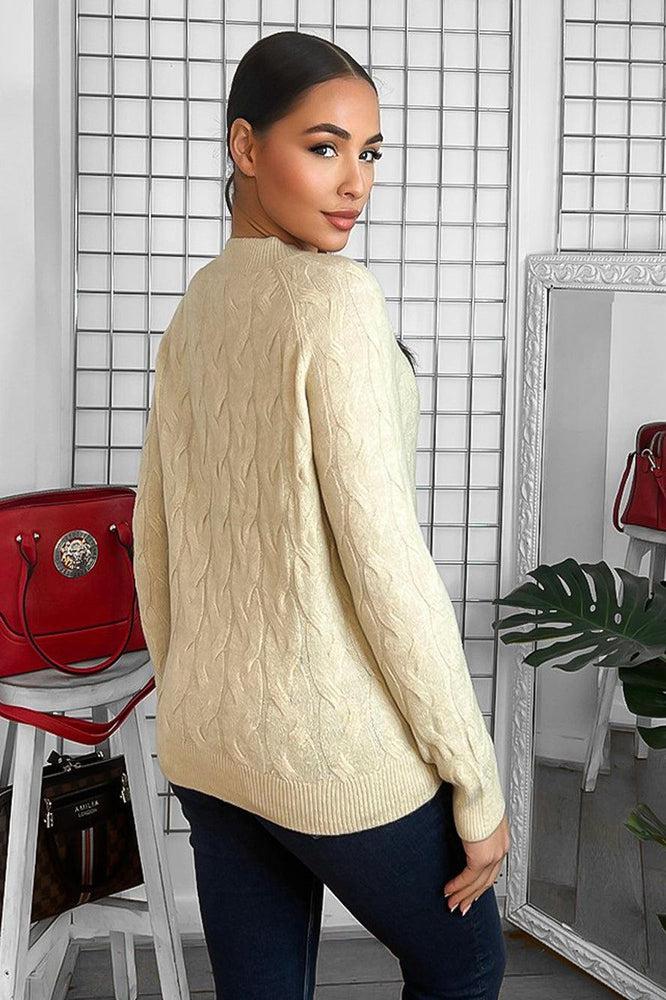 Soft Braid Knit Fisherman Style Pullover-SinglePrice