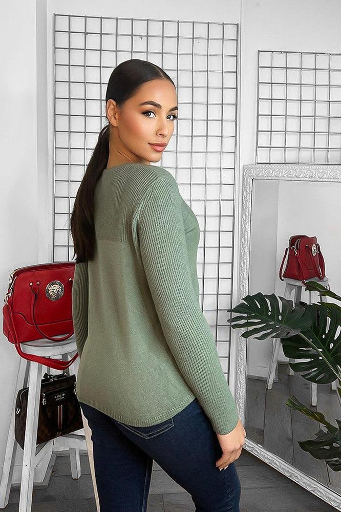 Soft Knit V-Neck Classic Pullover-SinglePrice