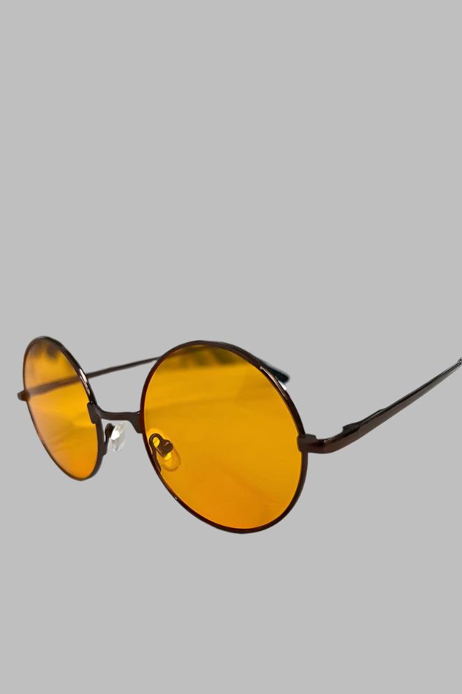 Perfect Round Thin Metal Frame Sunglasses-SinglePrice