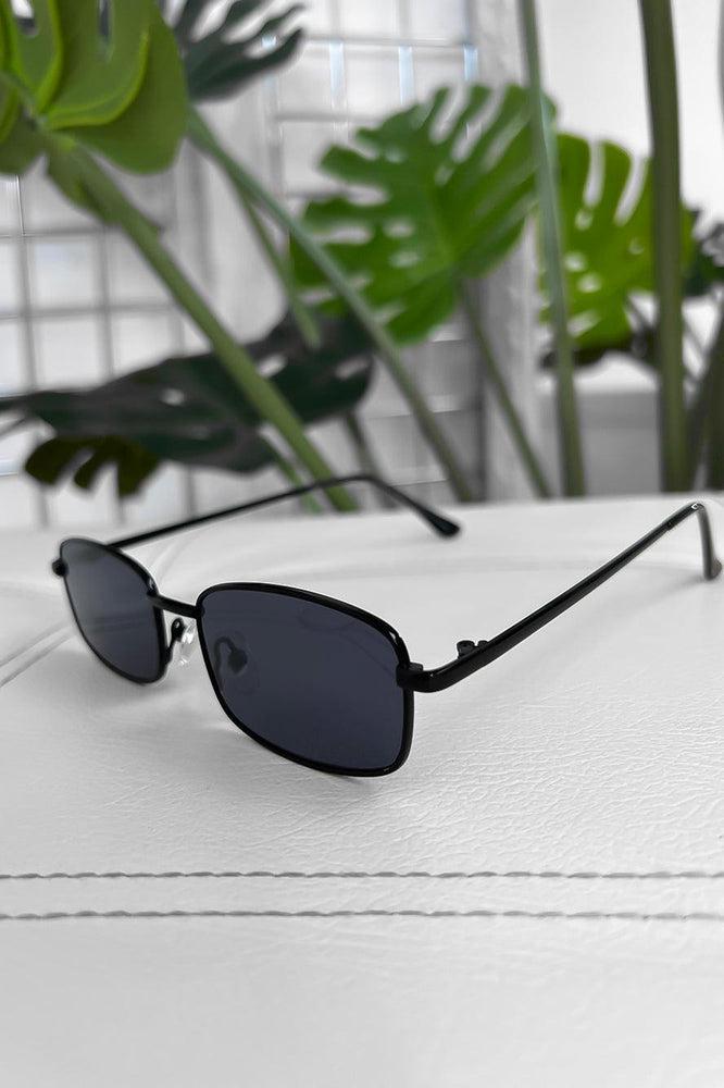 Medium Square Metal Frame Sunglasses-SinglePrice