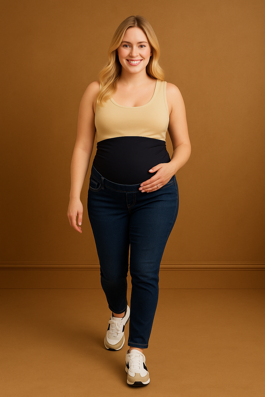 Overbump Slim Leg Maternity Jeans