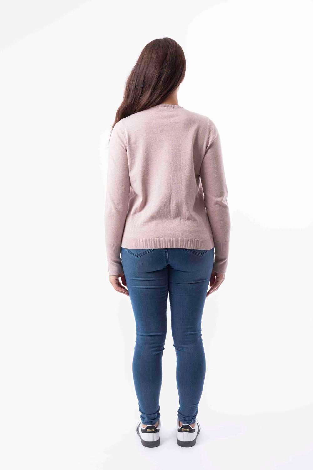 Lurex Knit Viscose Blend Classic Shimmer Festive Jumper-SinglePrice