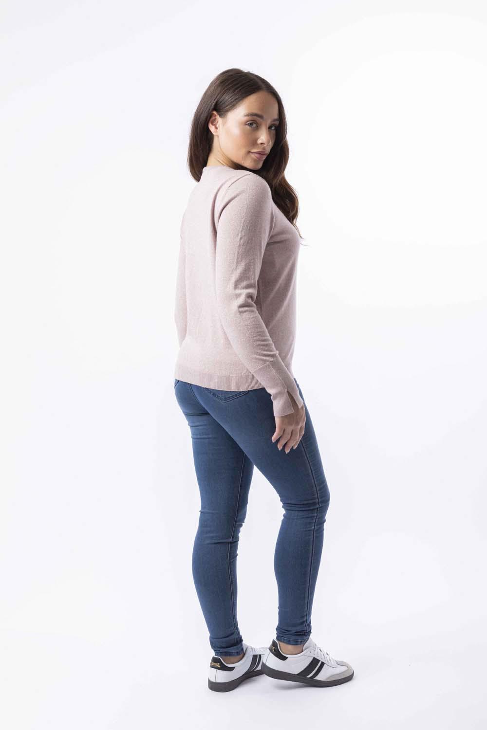 Lurex Knit Viscose Blend Classic Shimmer Festive Jumper-SinglePrice