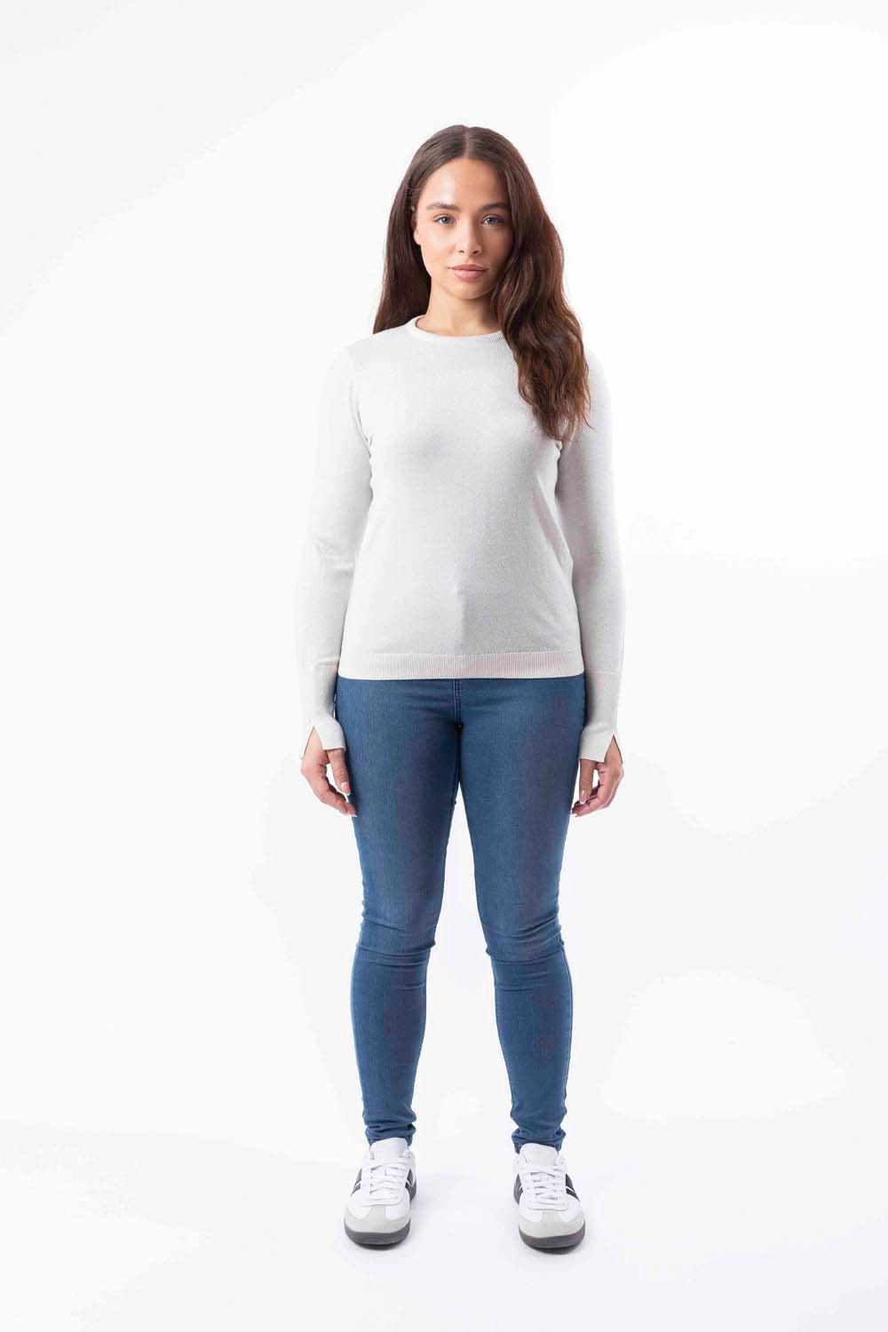 Lurex Knit Viscose Blend Classic Shimmer Festive Jumper-SinglePrice