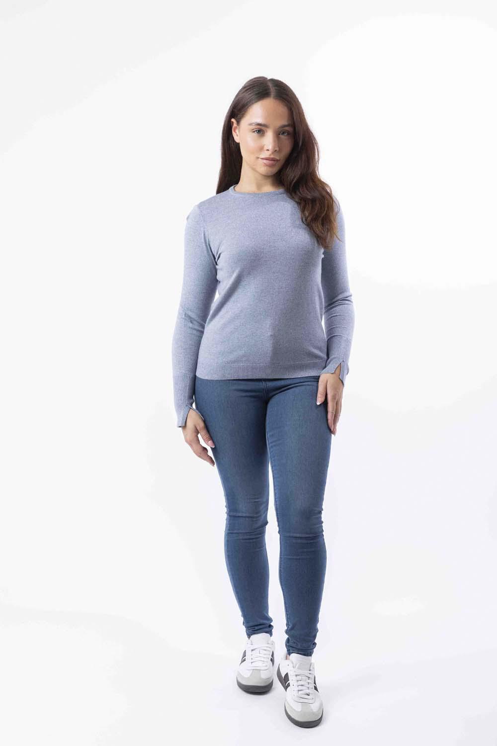 Lurex Knit Viscose Blend Classic Shimmer Festive Jumper-SinglePrice