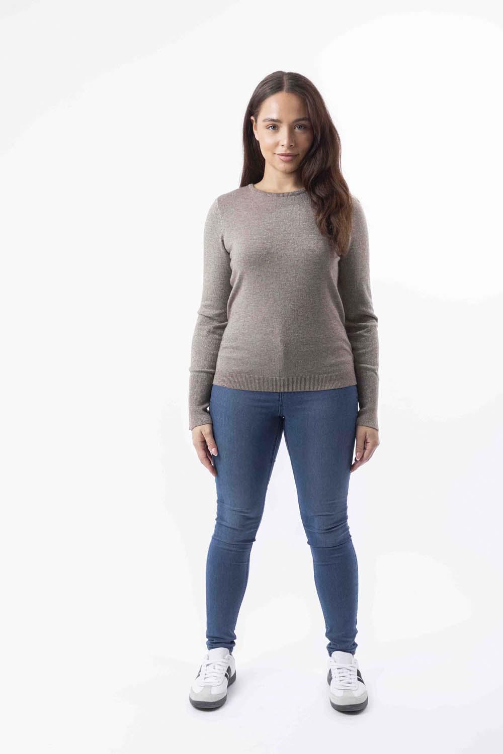 Lurex Knit Viscose Blend Classic Shimmer Festive Jumper-SinglePrice