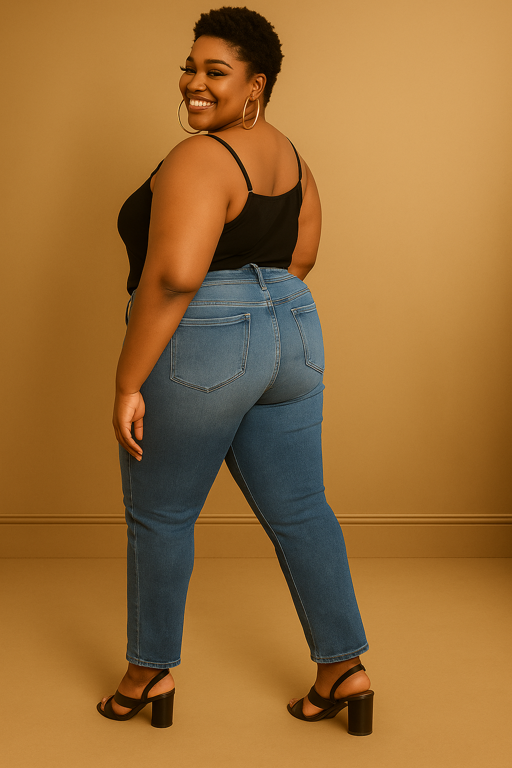Denim Blue Classic Boot Cut Fit Jeans