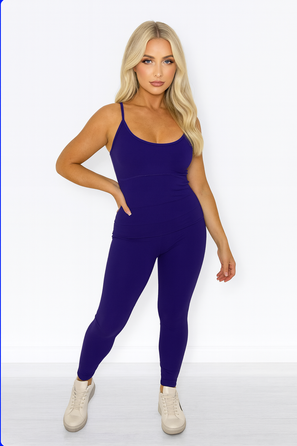 Wholesale Women's Adjustable Straps Padded Cup Waist Control Full Length Unitard (PACK OF 6)