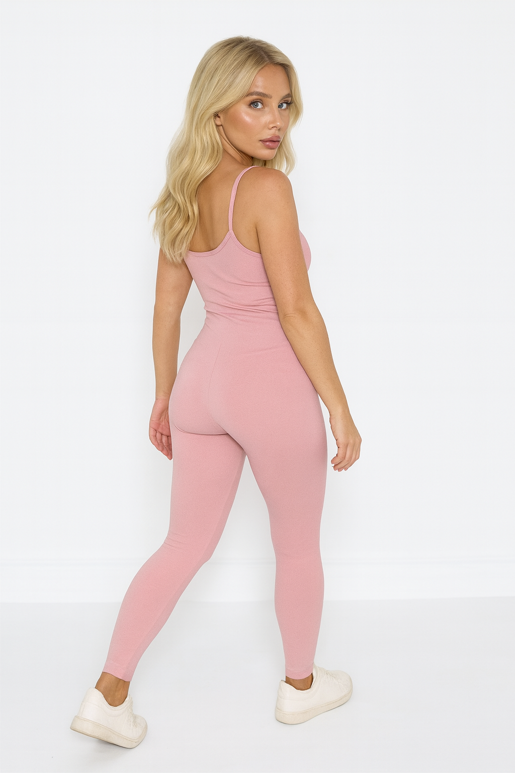 Wholesale Women's Adjustable Straps Padded Cup Waist Control Full Length Unitard (PACK OF 6)