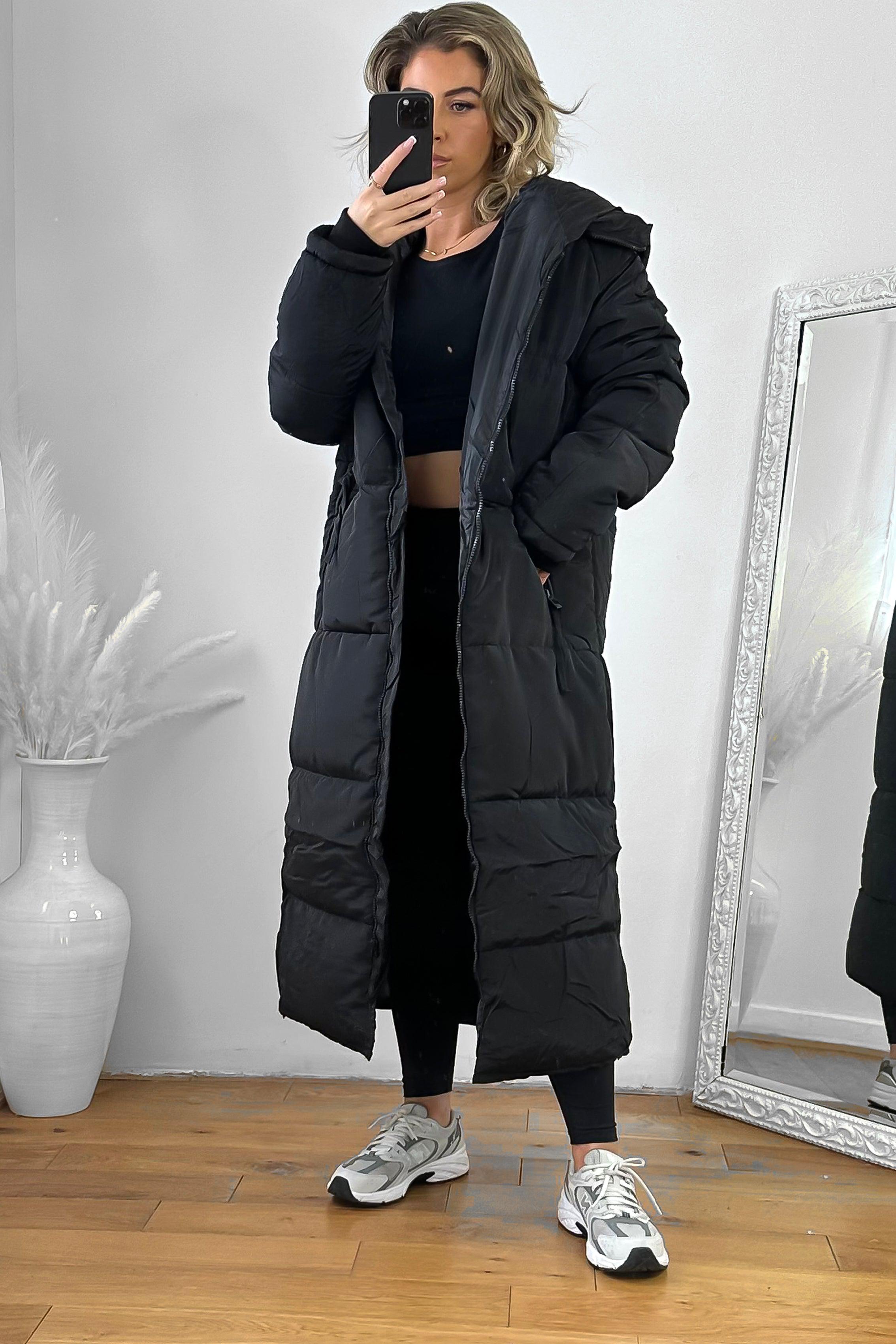 Thick Padded Maxi Parka Jacket-SinglePrice