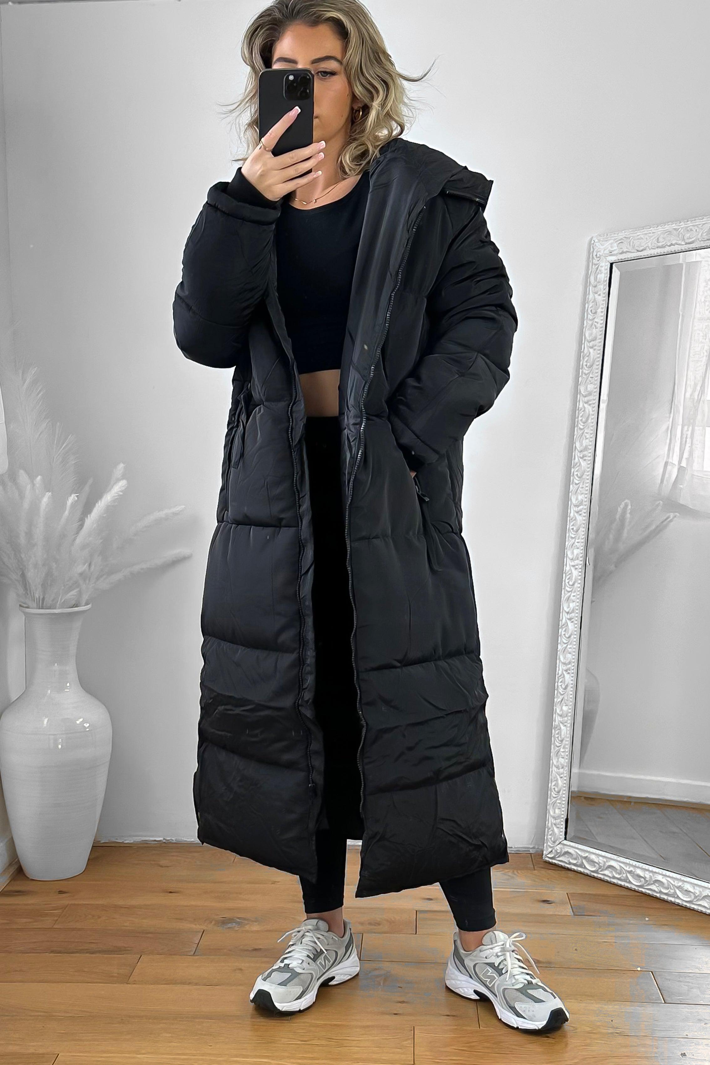 Thick Padded Maxi Parka Jacket-SinglePrice