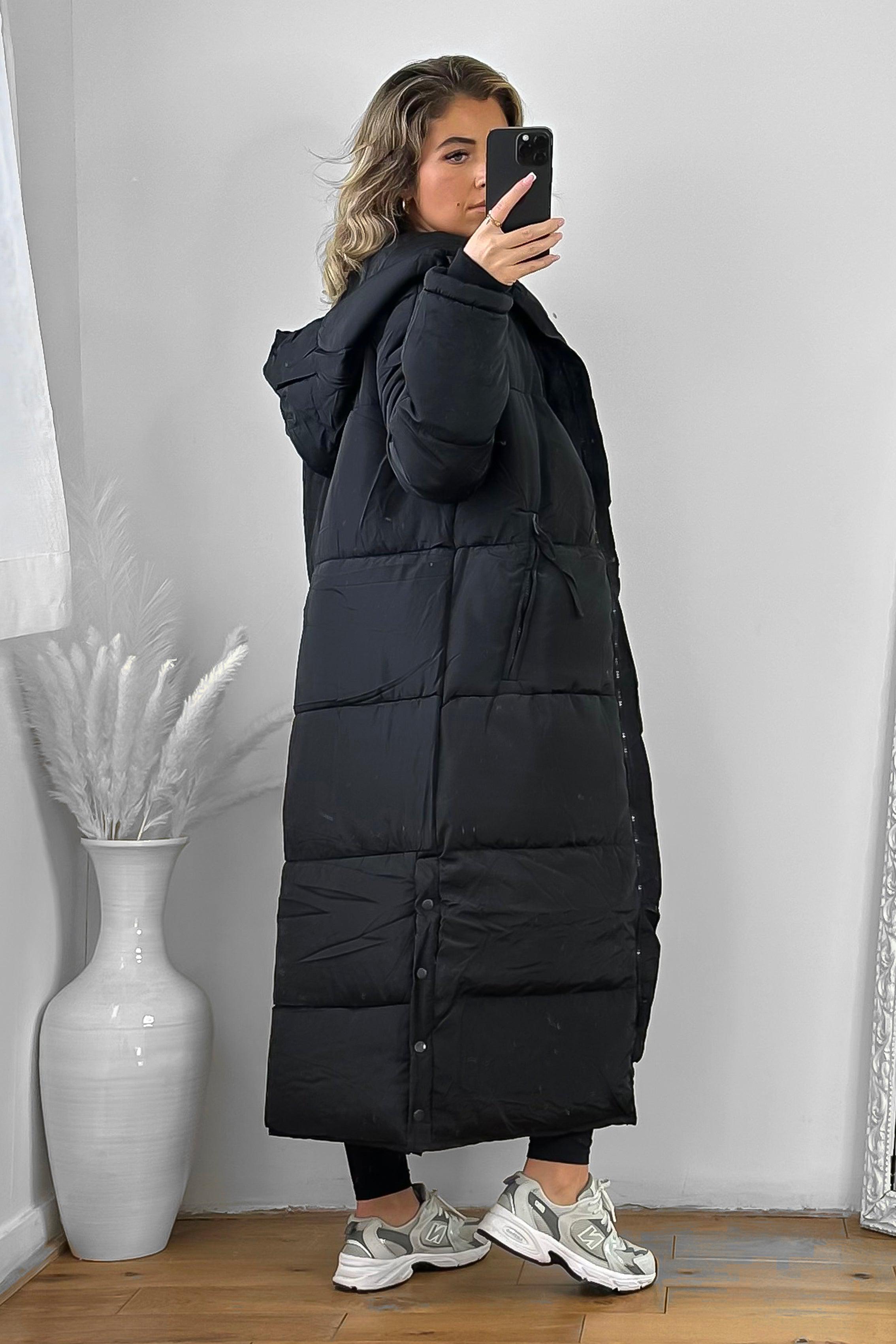 Thick Padded Maxi Parka Jacket-SinglePrice