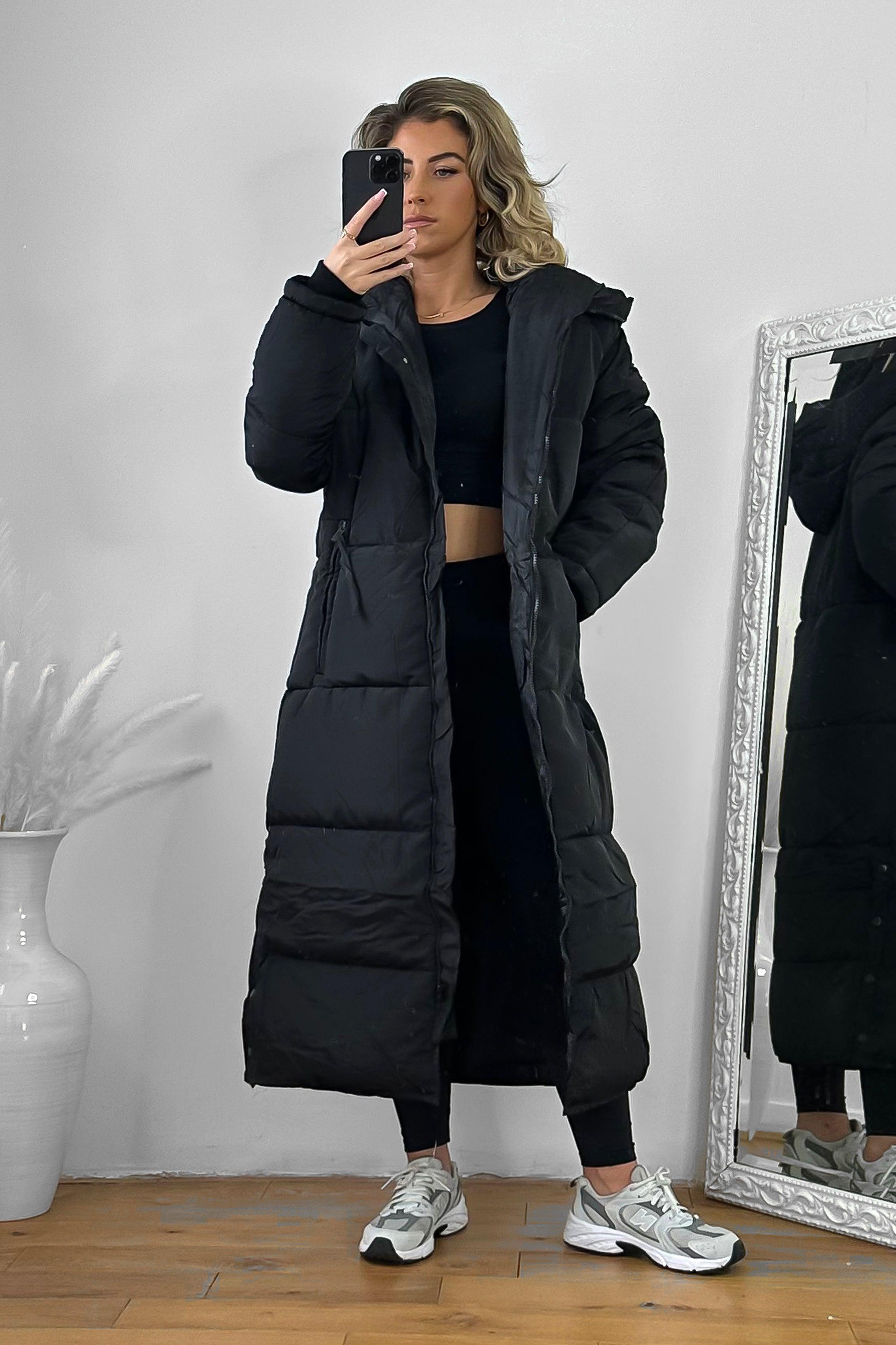 Thick Padded Maxi Parka Jacket-SinglePrice