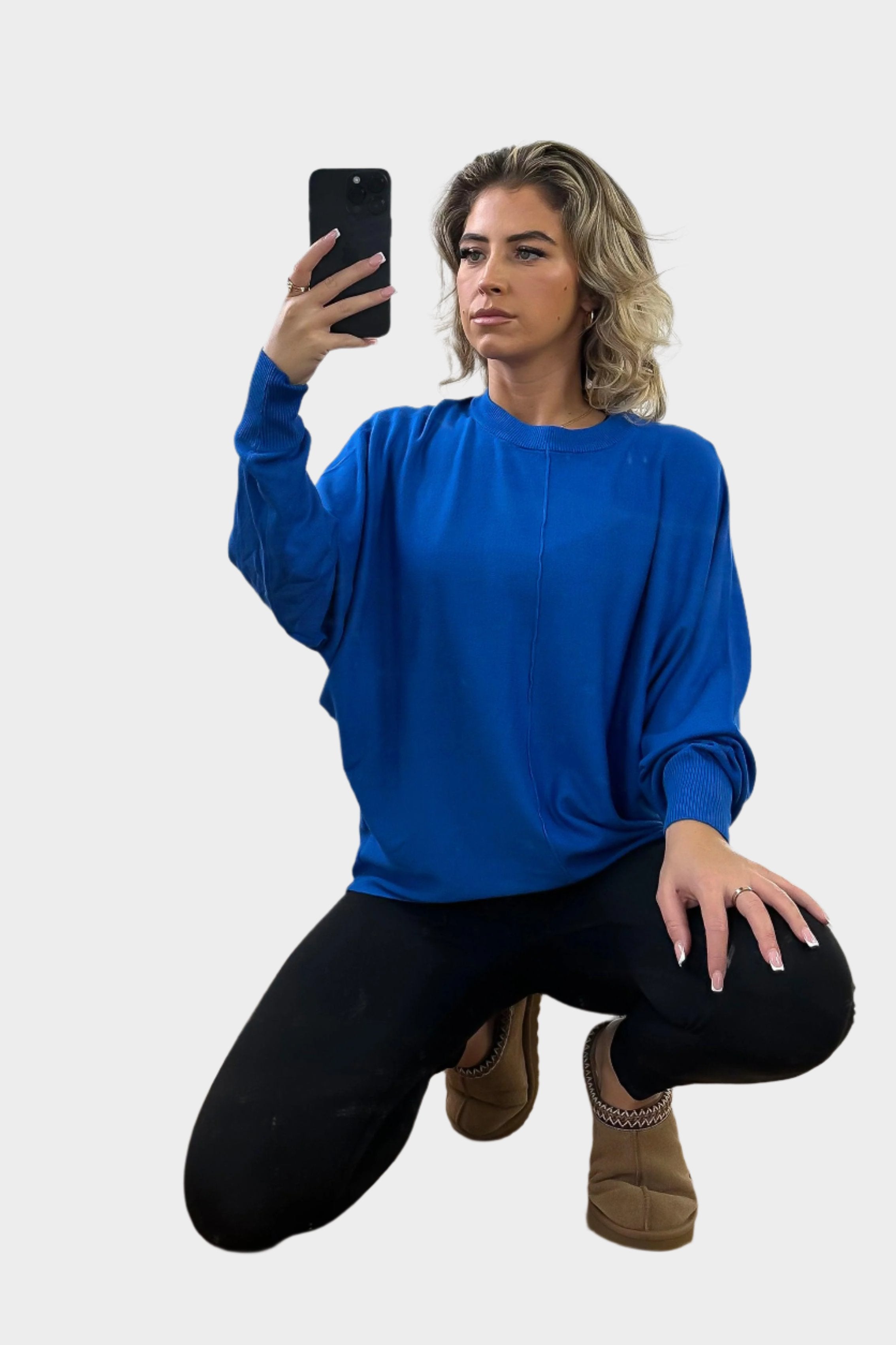 Front Seam Round Neck Pullover-SinglePrice