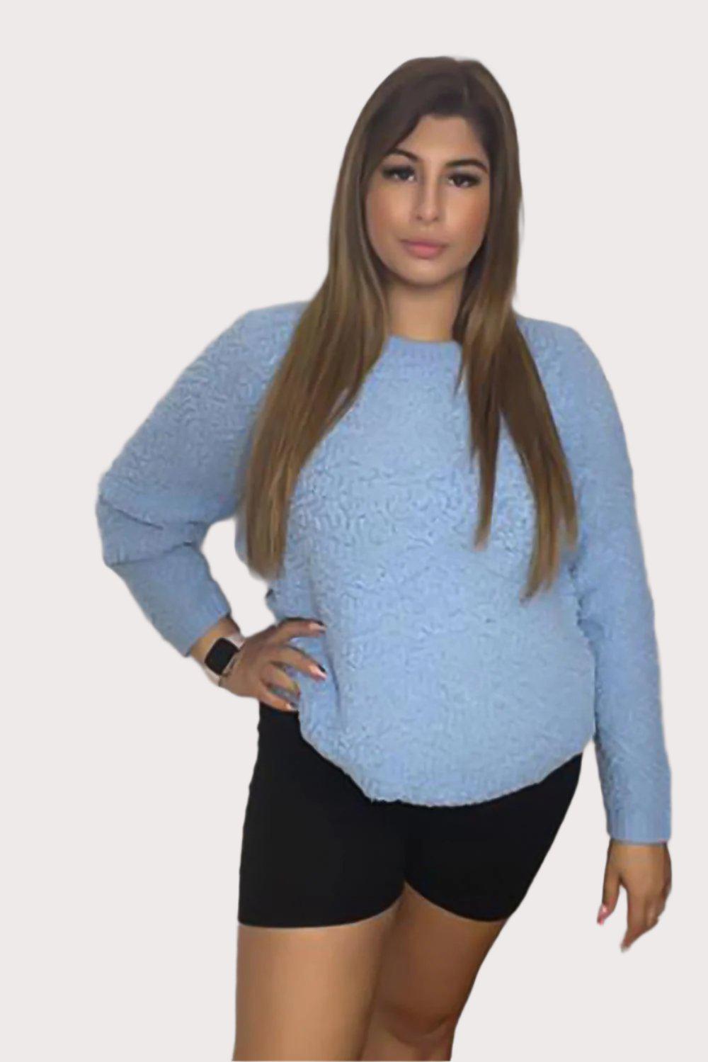 Super Soft Bouckle Knit Pullover-SinglePrice