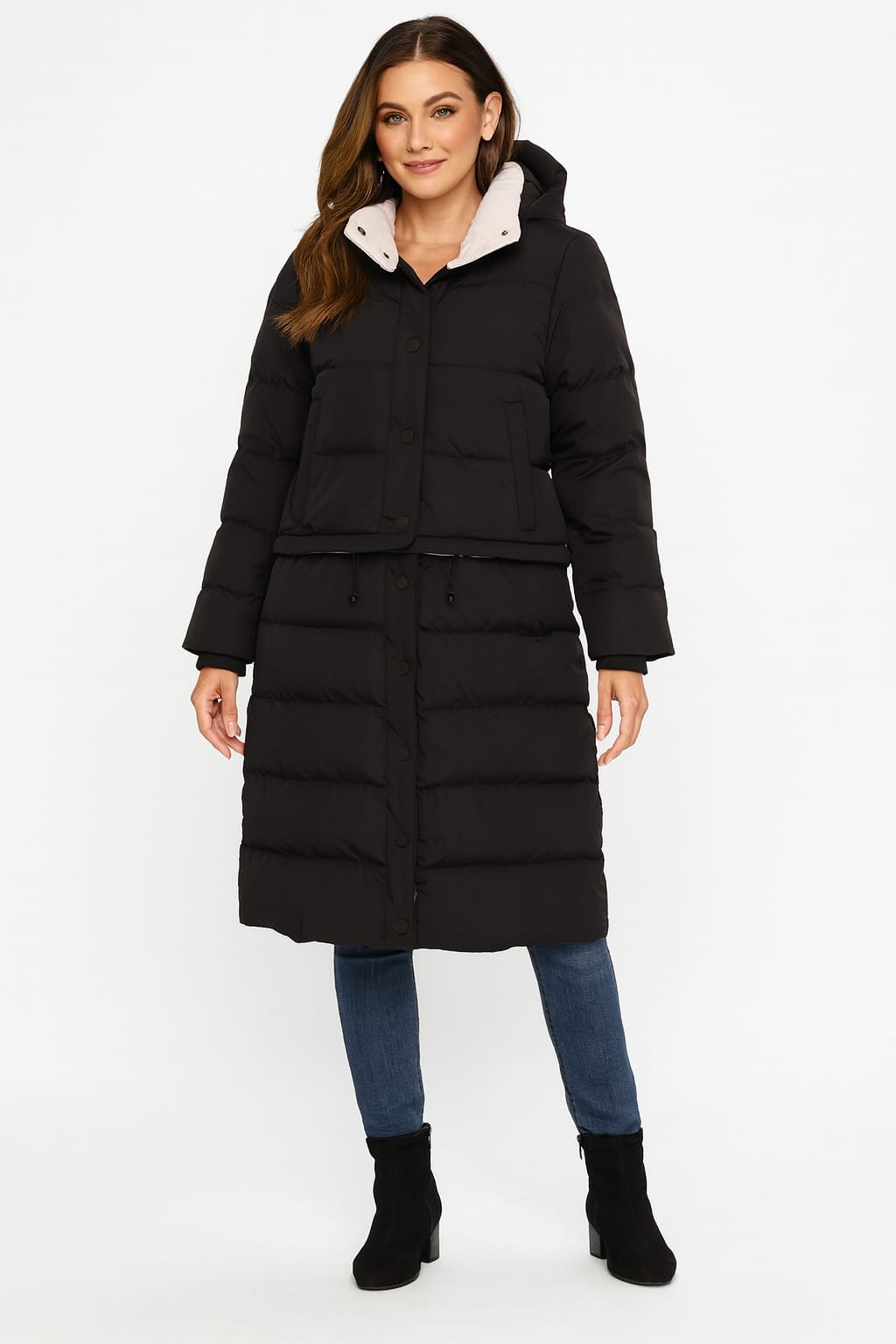Two-In-One Detachable Hooded Puffer Jacket