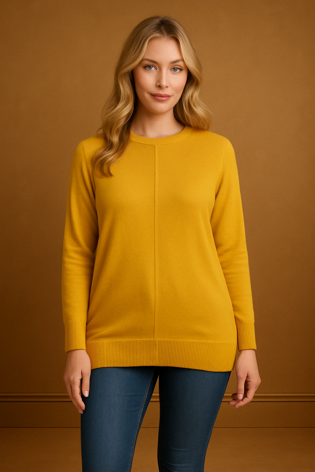 Thin Knit High Low Longline Jumper