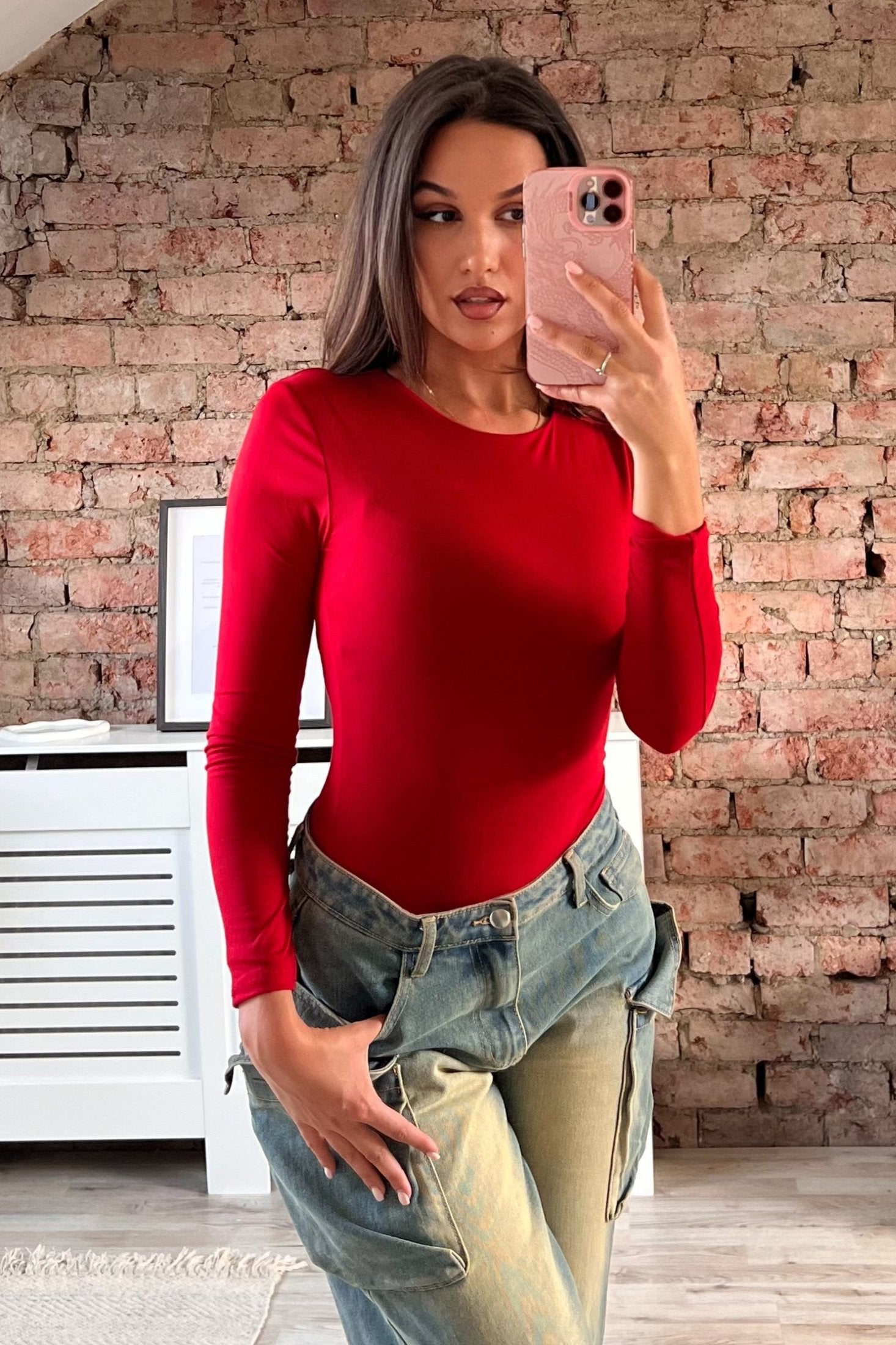Scoop Neck Slinky Bodysuit