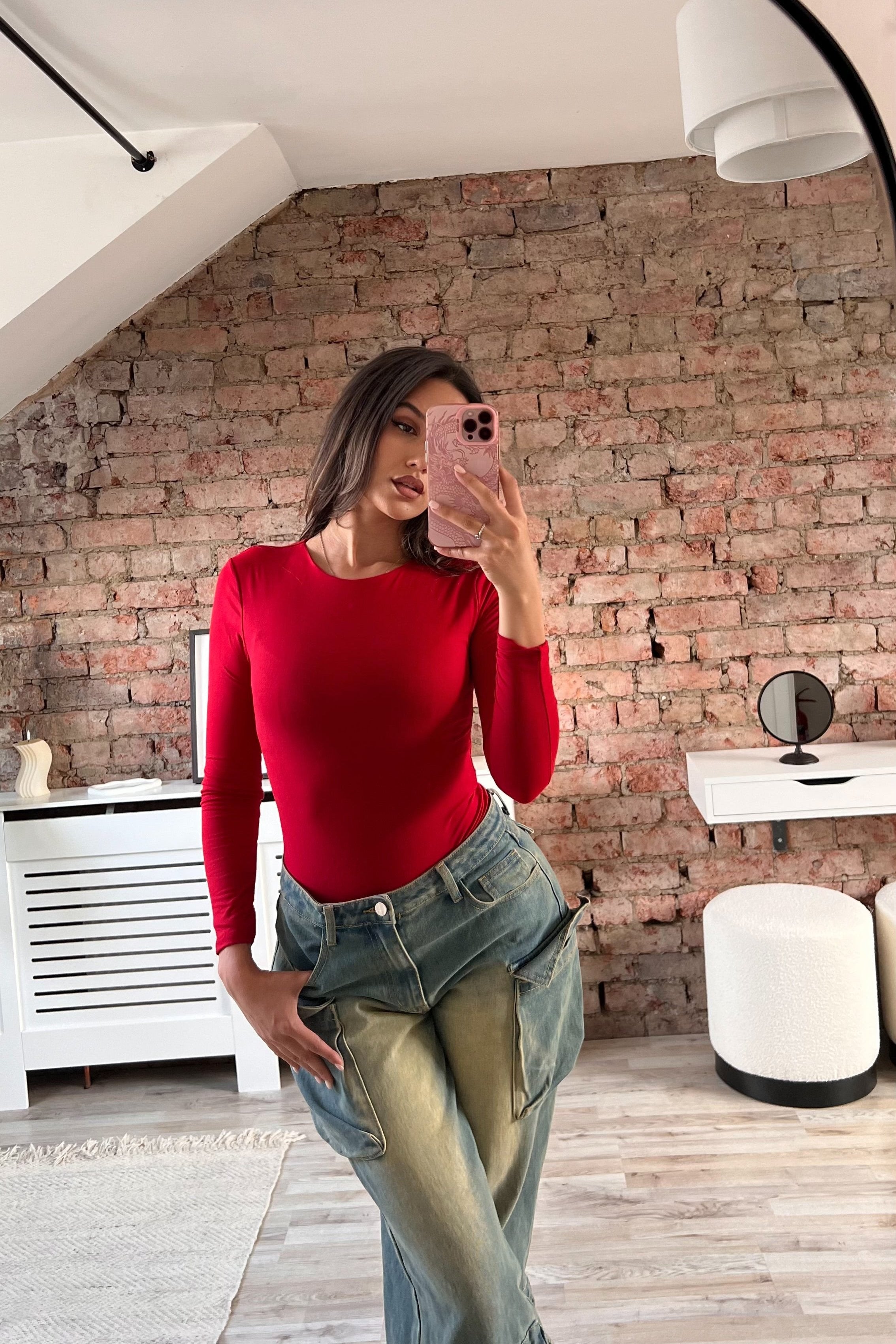 Scoop Neck Slinky Bodysuit