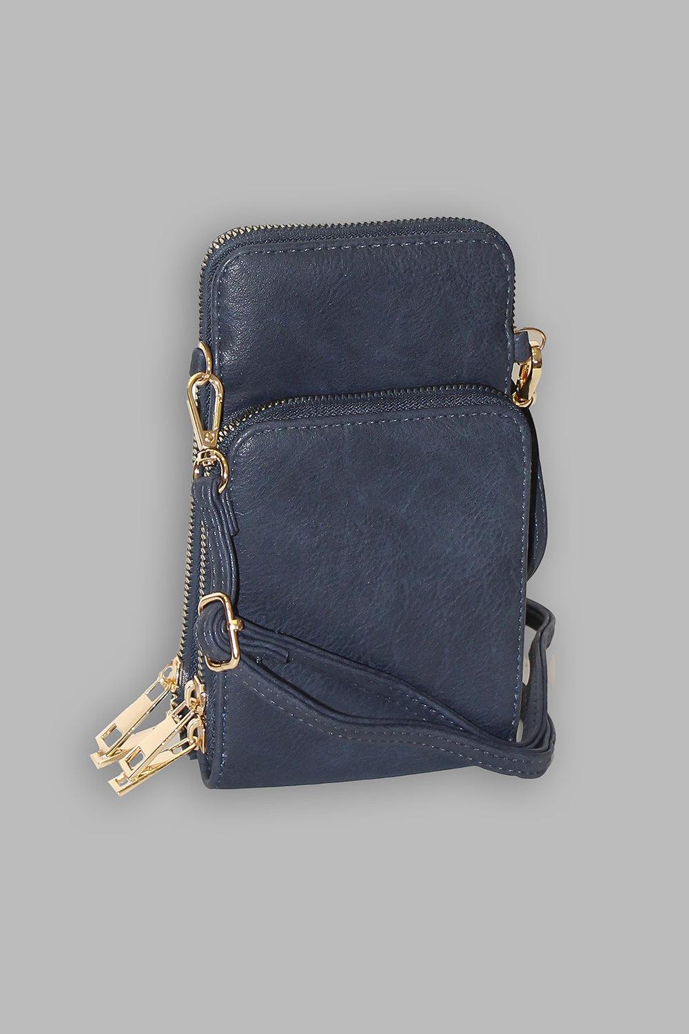 Double Zipper Side Phone Bag