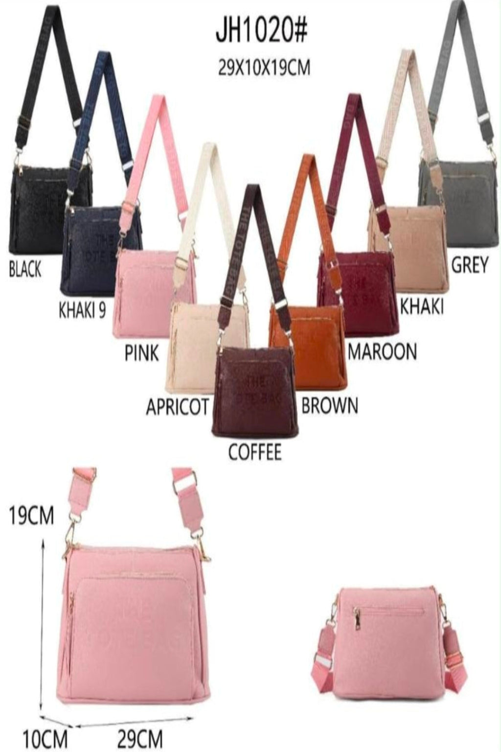 Lightweight Cross Body Bag with Wide Adjustable Strap