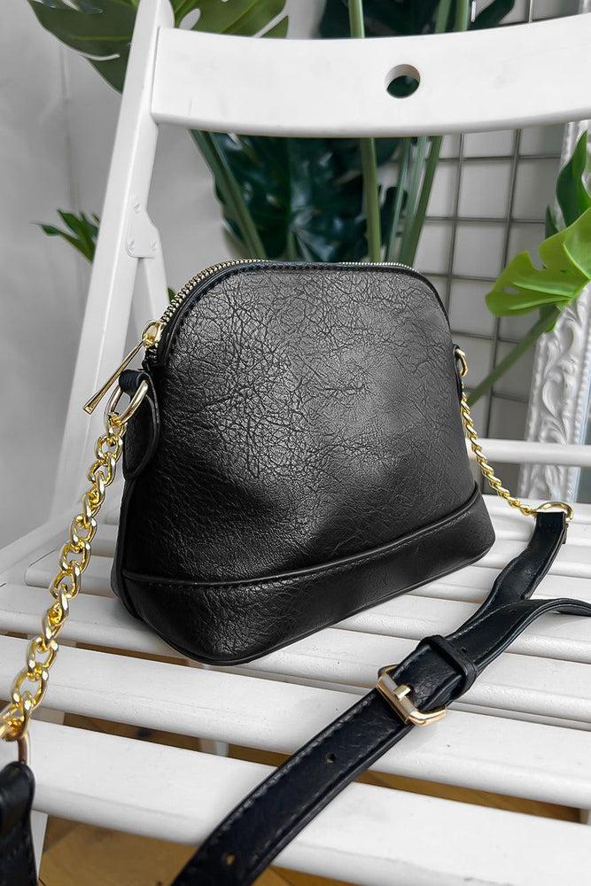 Gold Chain Strap Vegan Leather Handbag-SinglePrice