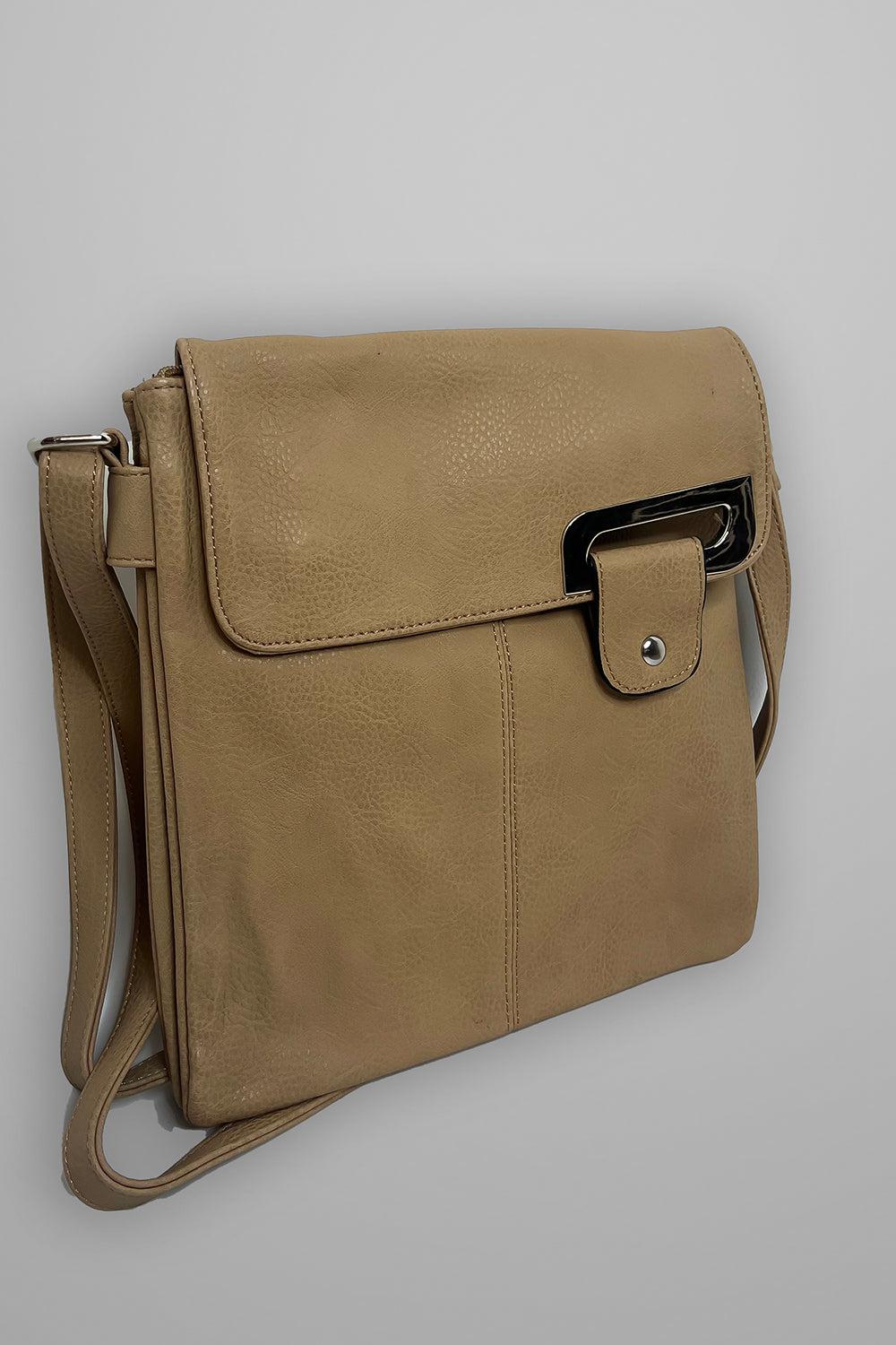 Large Buckle Square Messenger Bag-SinglePrice