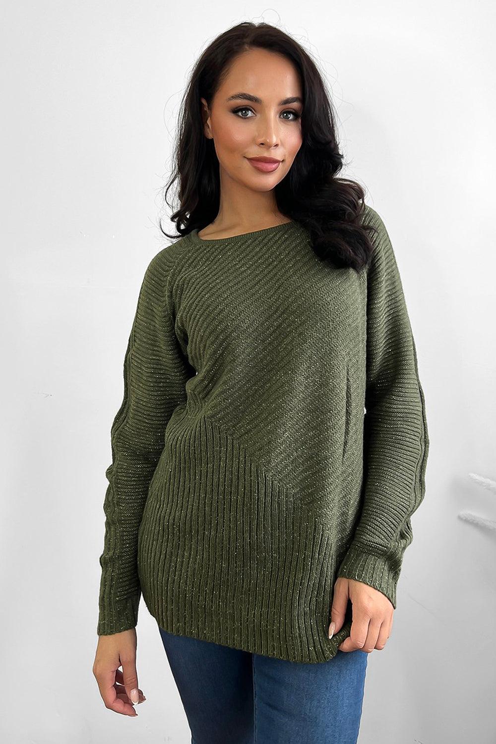 Slouchy Fit Classic Knit Pullover-SinglePrice