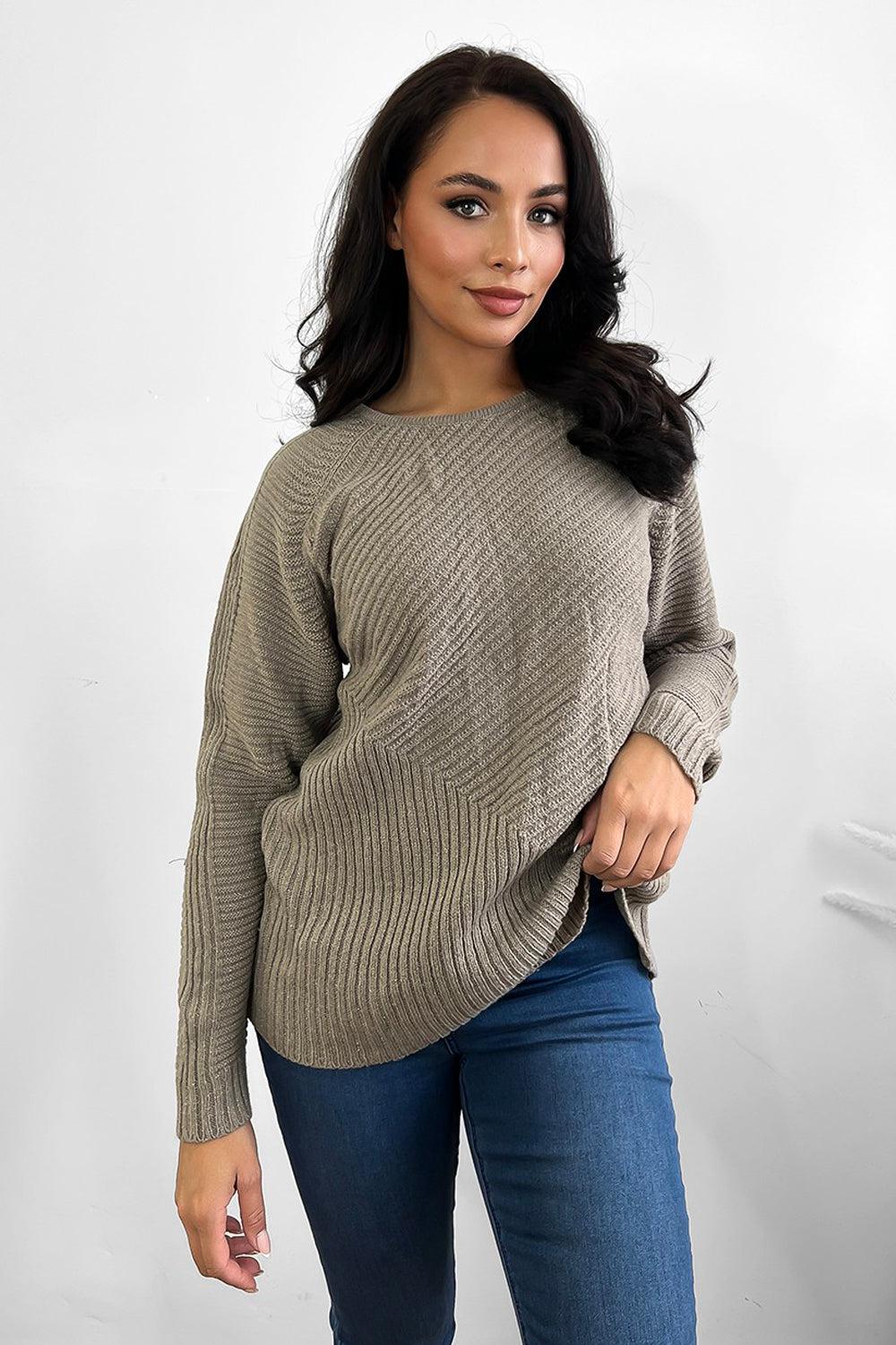 Slouchy Fit Classic Knit Pullover-SinglePrice