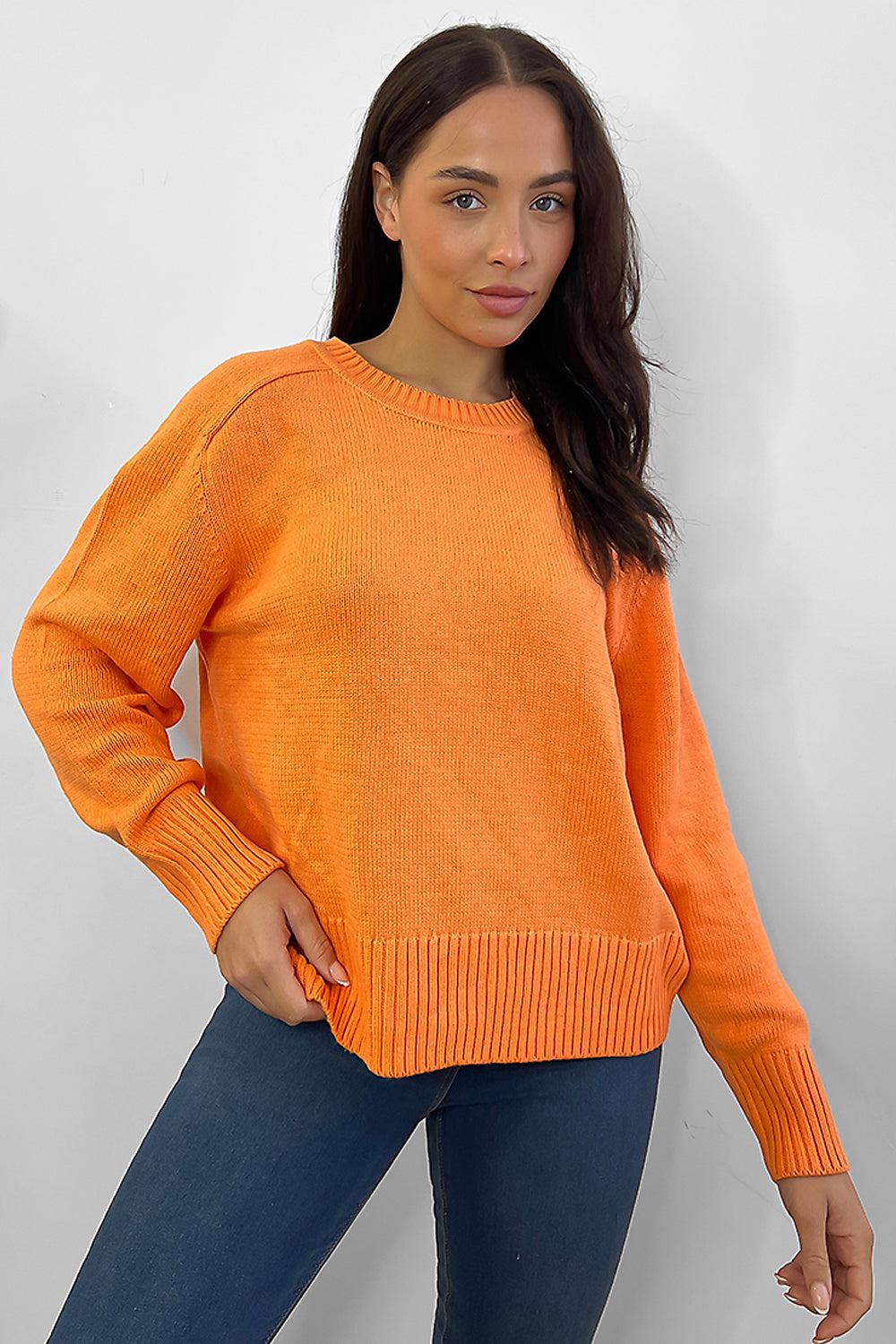 Large Scoop Neckline Pullover-SinglePrice