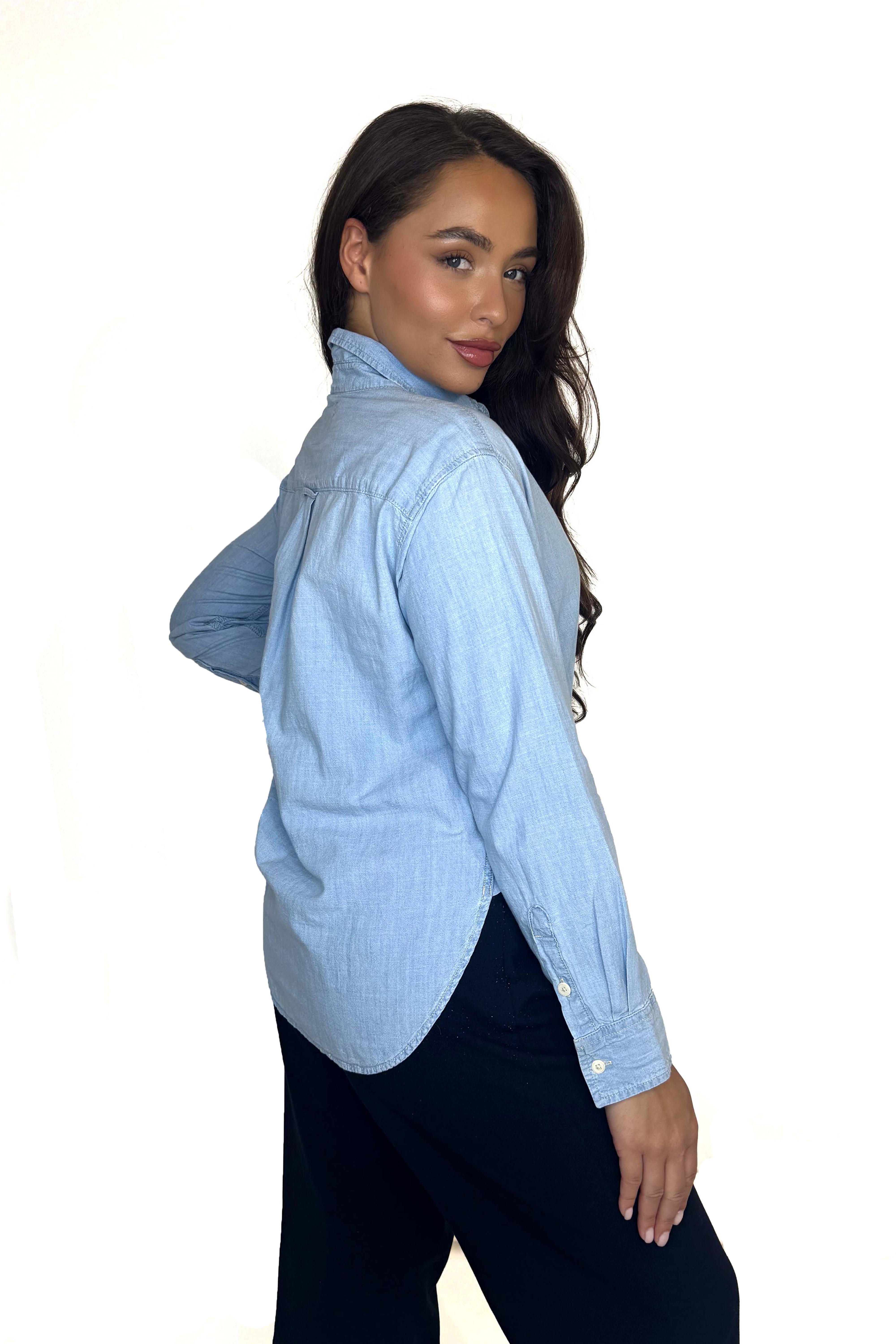 Sky Blue Denim Shirt