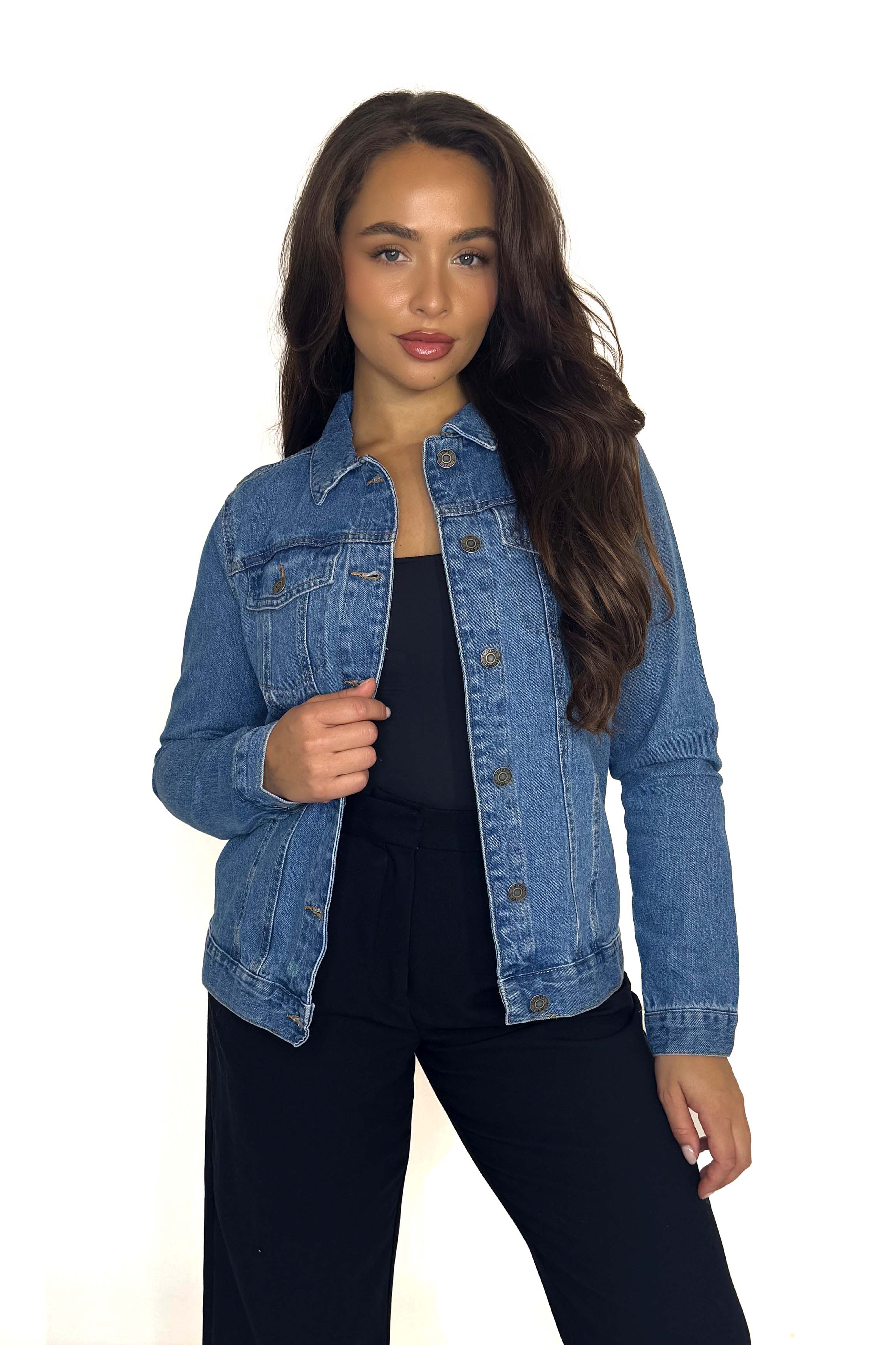 Relaxed Fit Denim Blue Jacket